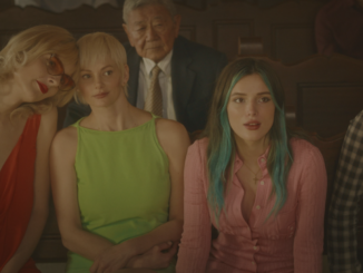 A still from the movie 'Habit' starring Bella Thorne, Paris Jackson, Hana Mae Lee, and Gavin Rossdale. Image courtesy of Lionsgate.