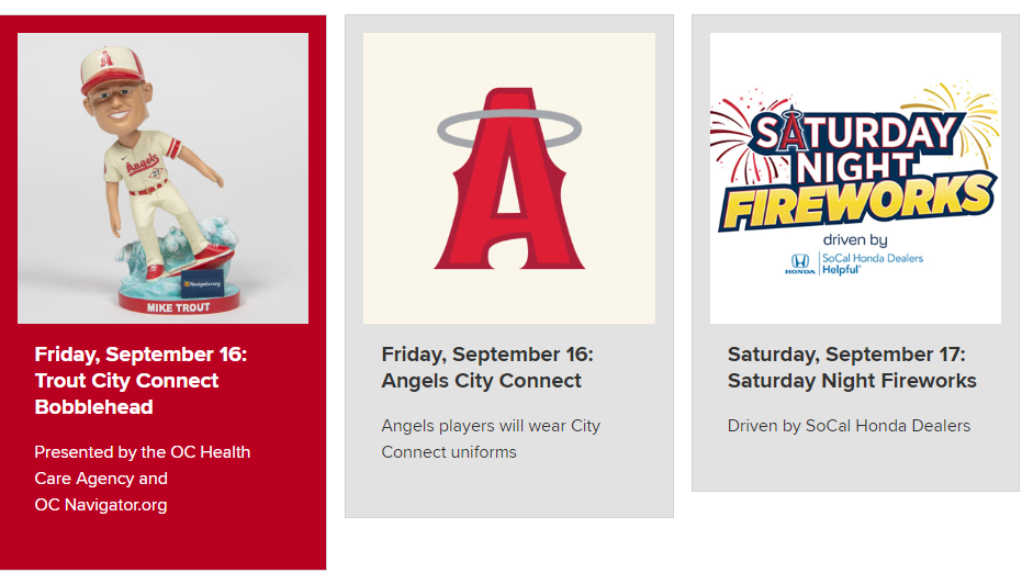 Endastore Sept 8 2023 Los Angeles Angels Trout Hockey Jersey Giveaway