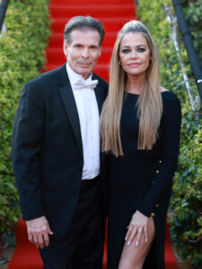 CANNES, FRANCE - APRIL 18: Robert Gillings and Denise Richards attend the "Paper Empire" Tv Show Event at Annex Beach on April 18, 2023 in Cannes, France. (Photo by Arnold Jerocki/Getty Images for Robert Gillings Productions / JOPR)